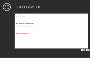 gewinner.eu: b o d o  g e w i n n e r - creativity meets cleverness
Bodo Gewinner: Full-service für Ihr Unternehmen: Beratung: Marketing, Image, Strategie, Corporate Design, Webdesign, E-Commerce, ...