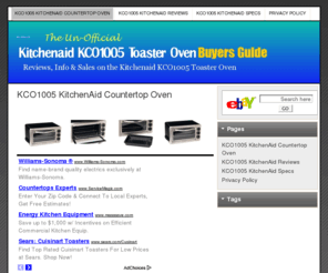 kco1005.com: KCO1005 KitchenAid Countertop Oven
KCO1005 KitchenAid Countertop Oven, The Un-Official Buyers Guide for the KCO1005 KitchenAid Countertop Oven. Read reviews, product information, specs and sale prices. KCO1005 KitchenAid Countertop Oven