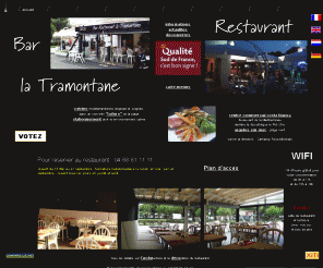 latramontane.fr: Restaurant la Tramontane à Argeles-sur-mer - Bars et Restaurants à Argeles-Plage
Restaurant à Argeles sur mer :Une cuisine méditerranéenne originale et soignée dans ce Bar Restaurant d'Argeles plage qui vous reçoit dans un décor agréable à deux  pas de la plage. En prime une découverte des alentours d'Argeles et de l'environnement du restaurant.