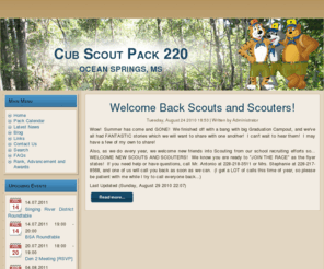 pack220.com: Welcome to Pack220.com!
Cub Scout Pack 220 - Chartered to Woodhaven Baptist Church in Ocean Springs, MS