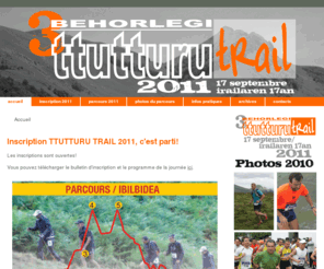 ttutturutrail.com: BEHORLEGI TTUTTURU TRAIL 2010 - 2ème édition - SAMEDI 18 SEPTEMRE 2010
Joomla! - the dynamic portal engine and content management system