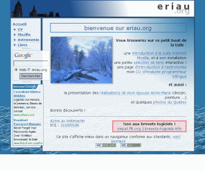 eriau.org: eriau.org :: index
Site personnel William ERIAU.