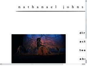 nathanaeljohnson.com: Nathanael Johnson
Nathanael Johnson: Professional Director, Actor and Teaching Artist.