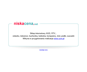 niskacena.net: niska cena | niskacena - Komputer, Sprzęt RTV, Film, Muzyka, Odzież, Sprzęt AGD, Turystyka, aparat fotograficzny, laptop
