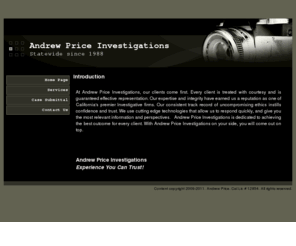 andrewpriceinvestigations.com: Home Page
Home Page