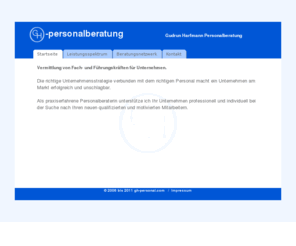 gh-personal.com: Gudrun Harfmann Personalberatung -- Vermittlung von Fach- und Führungskräften --
GH-Personalberatung unterstützt Unternehmen bei der Personalsuche, Auswahl der Kandidaten und Besetzung der offenen Positionen. GH-Personalberatung ist Gründungsmitglied und Geschäftspartner der Pharma Personnel Advisers, einem Beratungsnetzwerk speziell für den Pharmavertrieb und die Pharmaindustrie.