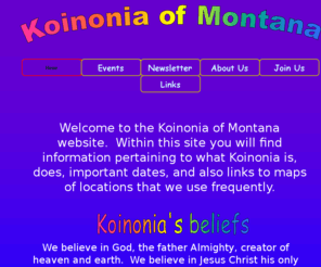 koinoniaofmontana.org: Koinonia of Montana
Koinonia of Montana