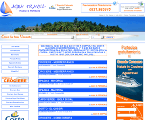 lastcom.net: Agua Travel - Viaggi 2x1, Last Second e Last Minute
Benvenuto nel mondo di Agua Travel, dove puoi trovare le più vantaggiose proposte per viaggi e vacanze verso le mete più suggestive e affascinanti del mondo. cerca tra le offerte last minute per crociere esotiche e rilassanti.
