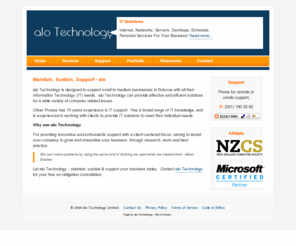 alo.net.nz: Computer Server Support, Web Design, Information Technology - alo Technology
Computer Support
