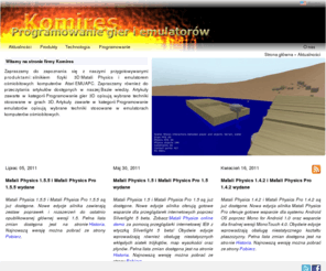 komires.pl: Komires
Zapraszamy do zapoznania się z naszymi przygotowywanymi produktami: silnikiem fizyki 3D Matali Physics i emulatorem 8-bitowych komputerów Atari EMUAPC. Zapraszamy również do przeczytania artykułów dostępnych w naszej Bazie wiedzy. Artykuły zawarte w kategorii Programowanie gier 3D opisują wybrane techniki stosowane w grach 3D. Artykuły zawarte w kategorii Programowanie emulatorów opisują wybrane techniki stosowane w emulatorach komputerów ośmiobitowych