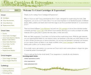 cricut-cartridges-expressions.com: Cricut Cartridges & Expressions
Welcome to Cricut Cartridges & Expressions!