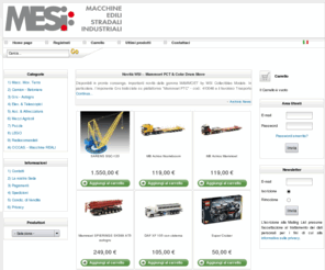 ivaldiservice.com: MESI s.r.l. -- Tel. 0144 394710 -- e-shop modellismo industriale e professionale - M.M.T. - Camion - Gru & LEGO
Importatori-Distributori dei principali marchi di modellismo industriale - Macchine Movimento Terra, Camion, Gru & LEGO.
In esclusiva marchi quali Conrad, Norscot, NZG, TWH, Universal Hobbies, Schuco, Ros-Agritec, Motorart, First Gear 1st, EMD, Ertl