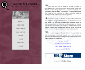 connerandconner.com: Conner & Conner LLP
Tax and Accounting advice serving Newmarket, York Region and the GTA