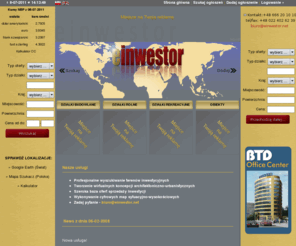 einwestor.net: eINWESTOR.net - Internetowa Brama dla Inwestorów. Znajdziesz tu działki rolne, budowlane, rekreacyjne...
Dodaj własne ogłoszenie i przejżyj setki innych z całego świata. Einwestor to portal inwestycyjny dla osób ceniących sobie czas.
