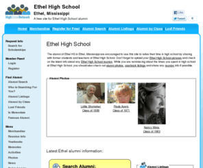 ethelhighschool.org: Ethel High School
Ethel High School is a high school website for Ethel alumni. Ethel High provides school news, reunion and graduation information, alumni listings and more for former students and faculty of Ethel HS in Ethel, Mississippi