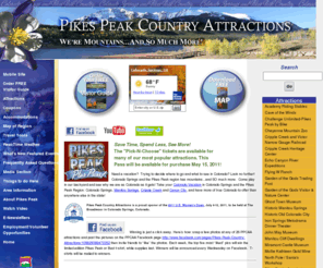 pikespeak.biz: Pikes Peak Country Attractions | Colorado Activities
Official website of Pikes Peak Country Attractions Association. See Pikes Peak and over 50 area attractions with the entire family.  Hike, drive, bike or take a train to the summit of Colorado’s most accessible 14,110-foot mountain.  We have affordable attractions and activities for kids, moms, dads, friends, absolutely everyone!