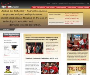 verizonfoundation.org: Verizon Foundation
Using Communications Technology to Improve Lives