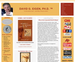 davideigen.com: David G. Eigen, Ph.D. ™
Official Site of David G. Eigen, Ph.D., award winning author and public speaker.