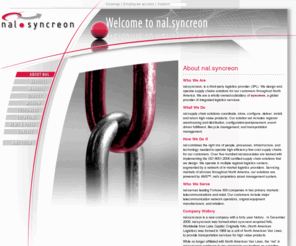 nalsyncreon.com: nal.syncreon: About nal
nal.syncreon - supply chain intelligence