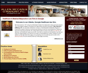 amolawfirm.com: Atlanta Georgia Healthcare Attorneys - Allen, McCain & O'Mahony Lawyers
Atlanta, Georgia healthcare lawyers at Allen, McCain & O'Mahony Law Firm provide legal help with employment & managed care contracts, medical malpractice defence, physician contract attorneys.