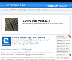 bigdatacompany.com: The Realtime Analytics Platform
Cloudscale - The Realtime Analytics Platform