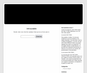 daktirakblog.com: DAK TIRAK PRODUCTIONS
Société de production, DAK TIRAK réalise des clips et vidéos publicitaires avec une forte valeur ajoutée.   La recette DAK TIRAK  Pour produire et réaliser, il ne faut pas simplement un peu de matériels et une équipe dynamique. Il faut des idées créatives et pleines d’imagination. C’est pour cela que DAK TIRAK PRODUCTIONS a son propre ingrédient pour épicer ses productions : un ton original, décalé et rempli d’humour. Ce qui donne des réalisations divertissantes et efficaces en accord avec les attentes des professionnels et des particuliers.
