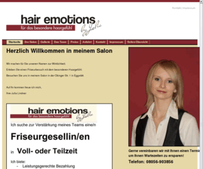 hair-emotions.net: Startseite: hair emotions by Julia
hair emotions by Julia - für das besondere Haargefühl