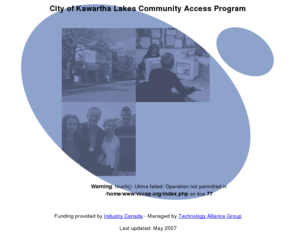 vccap.org: Community Acces Program for the City Of Kawartha Lakes
