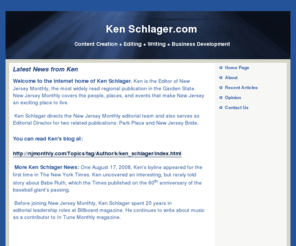 kenschlager.com: Ken Schlager Home Page
Welcome to the Ken Schlager Home Page on Ken Schlager.com. Ken Schlager is a veteran business journalist. On the Ken Schlager website you can learn about the career of Ken Schlager and read clippings from the Ken Schlager archive. Ken Schlager -- For content with substance.