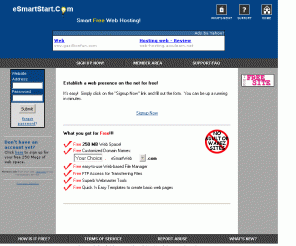 250x.com: eSmartStart - Free Web Hosting!
eSmartStart - free hosting for your website!