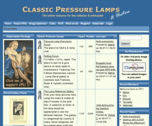 classicpressurelamps.com: Forum Index - Classic Pressure Lamps - The online resource for the collector & enthusiast
