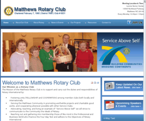 matthewsrotary.org: Welcome to Matthews Rotary Club
Joomla! - the dynamic portal engine and content management system