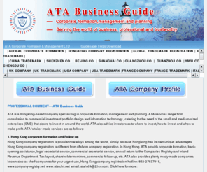 ata-cfm.net: ATA CORPORATE FORMATION|COMPANY REGISTRATION|TRADEMARK REGISTRATION
ATA CORPORATE FORMATION|ATA|COMPANY REGISTRATION|TRADEMARK REGISTRATION|INITIAL PUBLIC OFFER|LISTING|SHENZHEN COMPANY REGISTRATION|UK COMPANY REGISTRATION|USA COMPANY REGISTRATION|HONGKONG COMPANY REGISTRATION|HONGKONG COMPANY|SHANGHAI COMPANY REGISTRATION|