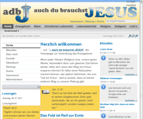 auch-du-brauchst-jesus.info: Home: auch du brauchst JESUS
Wenn jeder Glaube (Religion) bzw. unsere guten Werke, letztendlich doch zum gleichen Ziel führen würde, hätte sich Jesus den Weg ans Kreuz ersparen können!