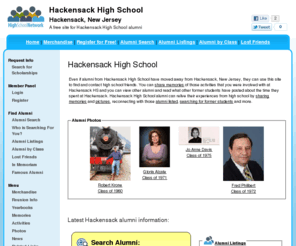 hackensackhighschool.net: Hackensack High School
Hackensack High School is a high school website for Hackensack alumni. Hackensack High provides school news, reunion and graduation information, alumni listings and more for former students and faculty of Hackensack  in Hackensack, New Jersey