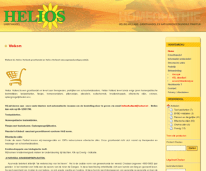 heliosholland.nl: Helios Holland Webwinkel
Helios groothandel/webwinkel levert homeopatische testmiddelen,  testpakketten, flesjes, homeoverdelers, pillenzakjes, placebos, suikerkorrels, kruidendruppels, etherische oliën, crèmes, opbergmogelijkheden enz.