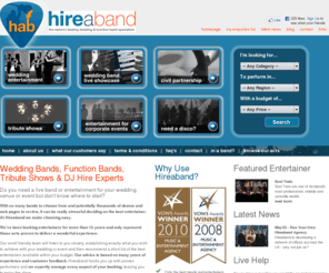 hireaband.co.uk: Hireaband - Wedding and Function Bands in Scotland & the UK
The UK's leading Entertainment Agency and Wedding Band Specialist. Function bands, ceilidh bands, tribute shows and much more.