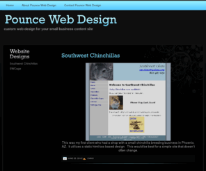 pouncewebdesign.com: Pounce Web Design
custom web design for your small business content site