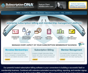 authapi.com: Subscription Billing Software, Video Membership Software, Automated Recurring Billing, Subscription Membership Management Software | Subscription DNA | Subscription Billing and Membership Management Platform
Subscription DNA is an enterprise subscription billing and membership management platform. Our subscription management system is intelligently priced to grow while you grow.