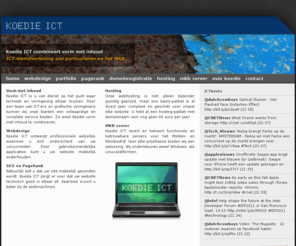 koedie.com: Koedie ICT, vorm met inhoud - Uw partner voor ICT en vormgeving te Bergen op Zoom, Noord-Brabant
Koedie ICT, vorm met inhoud - Webdesign - Uw partner voor ICT en vormgeving te Bergen op Zoom, Noord-Brabant