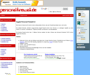 pc-firewall.de: personalfirewall.de - Sygate Personal Firewall 5.5
Hier erfahren Sie mehr über die Sygate Personal Firewall 5.5 und können die Software gleich herunterladen.