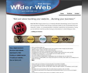 wider-web.com: Wider-Web Web Designs - Design, Development & Hosting at lowest rates | Ilford, UK
Wider-Web Web Designs is an affordable website design service offering to build great brochure style websites optimised for SEO, for £200, with images, flash animation, business email and hosting of your website on reliable, fast servers.