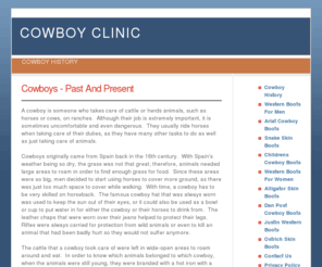 cowboyclinic.com: Cowboy Clinic
The iconic image of the cowboy has influenced the world. It is an image that is fiercely independent, adventurous, and uniquely American.