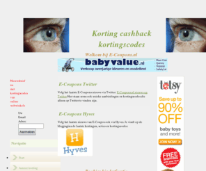 e-coupons.nl: Korting kortingscodes cashback
E-Coupons: verrukkelijke korting kortingen kortingsbonnen