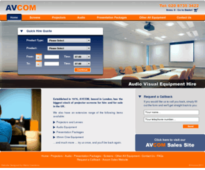 avcomrental.com: Home | AVCOM - Audio Visual Equipment Hire
