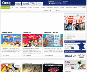cultura.com: Cultura.com : vente en ligne ( CD, DVD, jeux vidéo ) vente produits culturels
Cultura.com propose la vente en ligne de produits culturels, retrouvez un grand choix de CD et DVD, jeux vidéo, livres et les univers loisirs et création