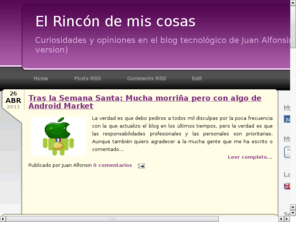 elrincondemiscosas.com: El Rincon de mis cosas
Opiniones sobre juegos, aplicaciones y la industria