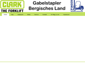 gabelstapler-gummersbach.com: Clark Gabelstapler Bergisches Land
Ihr Neu-und Gebrauchtstapler Spezialist für Remscheid - Solingen - Wuppertal - Gummersbach - Leverkusen - sowie das gesammte Bergische Land !