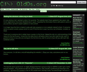 oldos.org: Old Os
Old Os information and resources on Old Os