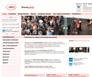 versammlungsstaetten.com: Willkommen bei Vabeg ®  Eventsafety Deutschland | Intro
Vabeg Eventsafety erstellt ganzheitliche Sicherheitskonzepte fr Versammlungssttten und Veranstaltungen. Vabeg bietet auch verschiedene Schulungen fr Mitarbeiter von Versammlungssttten oder fr Eventsafety-Fachplaner.